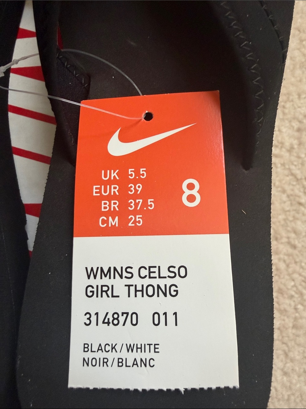Ladies Nike Celso Girl Thong Flip-Flops - Picture 3 of 8